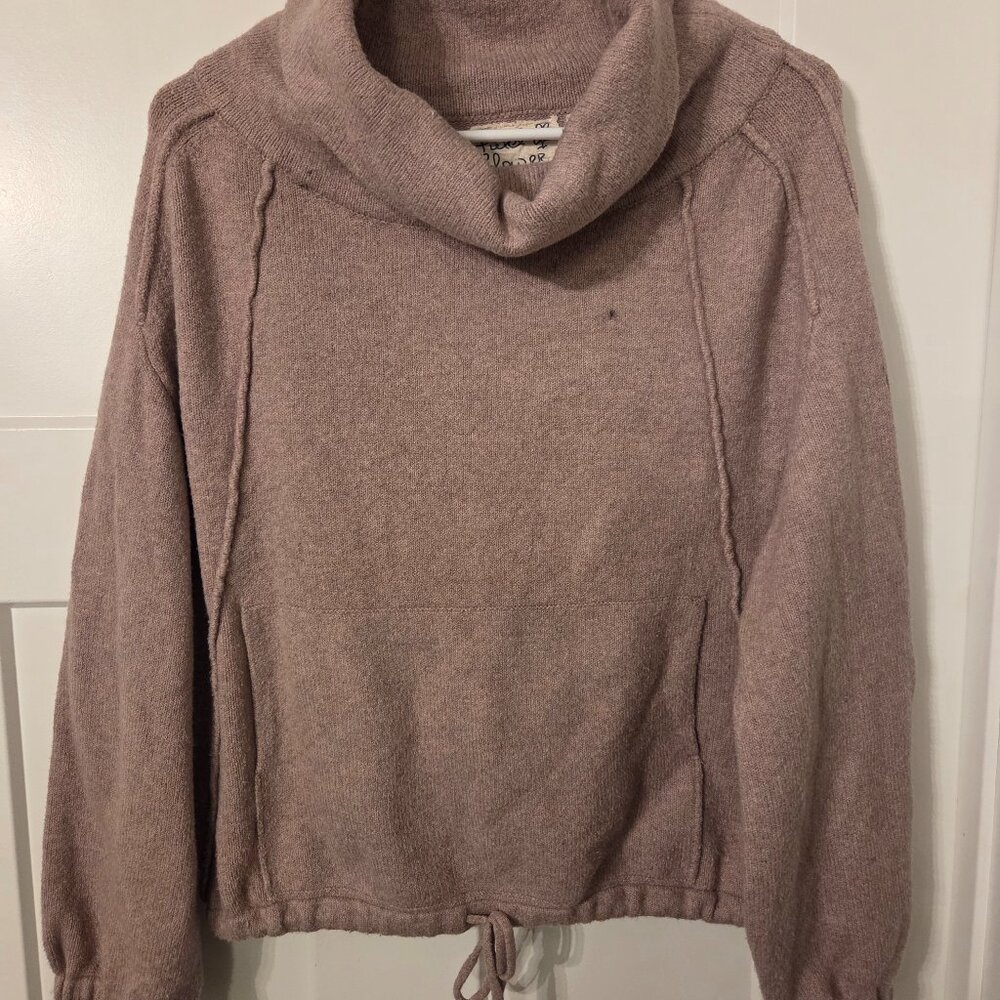 Anthropologie Field Flowers Taupe Cowl Sweater